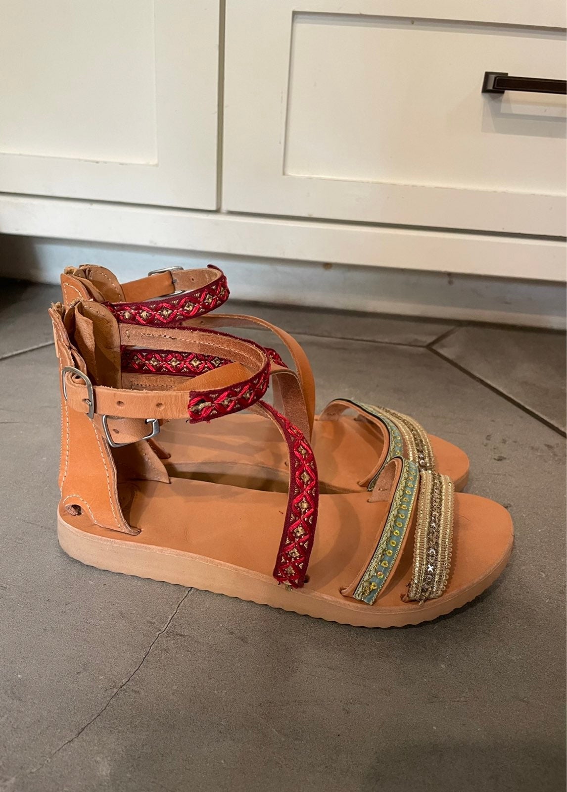 Womens Kerri Gladiator Sandals Cat & Jack Black NWT Womens Kerri Gladiator Sandals Cat & Jack Black NWT